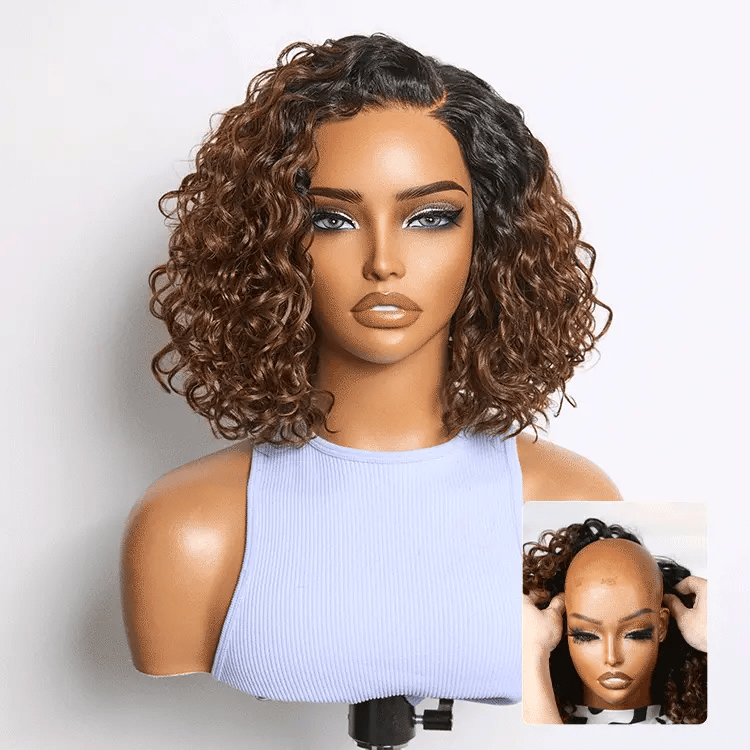 🔥Last Day: 79% OFF🔥Ready-to-Wear Glueless Curly Bob Wig