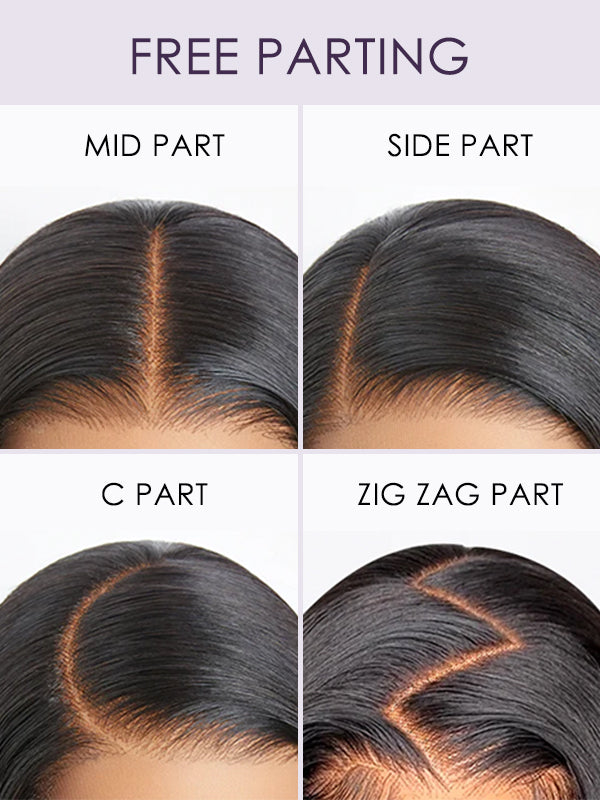 13x6 Glueless Lace Front Wig – Pre-Everything Drawstring Dome Cap, 180% Density Wear & Go Wig – US Stock