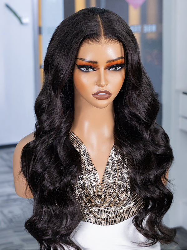 13x6 Glueless Lace Front Wig – Pre-Everything Drawstring Dome Cap, 180% Density Wear & Go Wig – US Stock